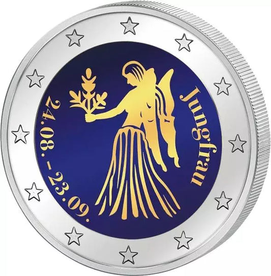 Édition Artiste 2 euros, signe du zodiaque Vierge