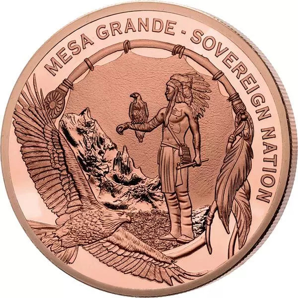 Pièce de 1 dollar américain Mesa Grande Serpent à cornes - L'Uktena 2024