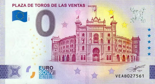 Billet de 0 euro Espagne Plaza de Toros de las Ventas 2024