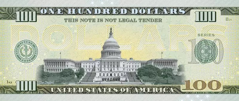 Billet de 100 dollars américains – État de Pennsylvanie – Grace Kelly 2022