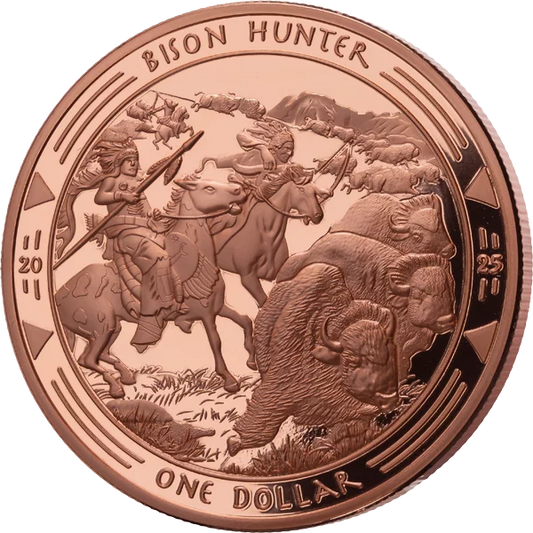 Pièce de 1 dollar Oglala-Lakota-Sioux Héritage des Sioux - Chasseur de bisons 2025