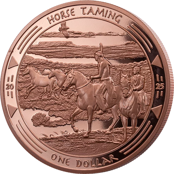 1 Dollar Oglala-Lakota-Siuox Héritage des Sioux - Apprivoisation des chevaux 2025