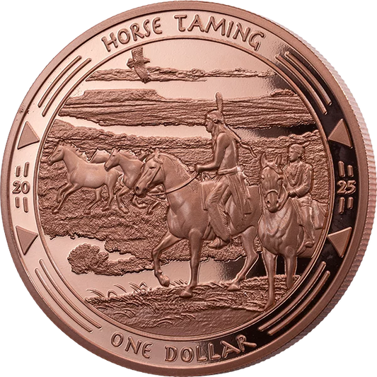 1 Dollar Oglala-Lakota-Siuox Héritage des Sioux - Apprivoisation des chevaux 2025