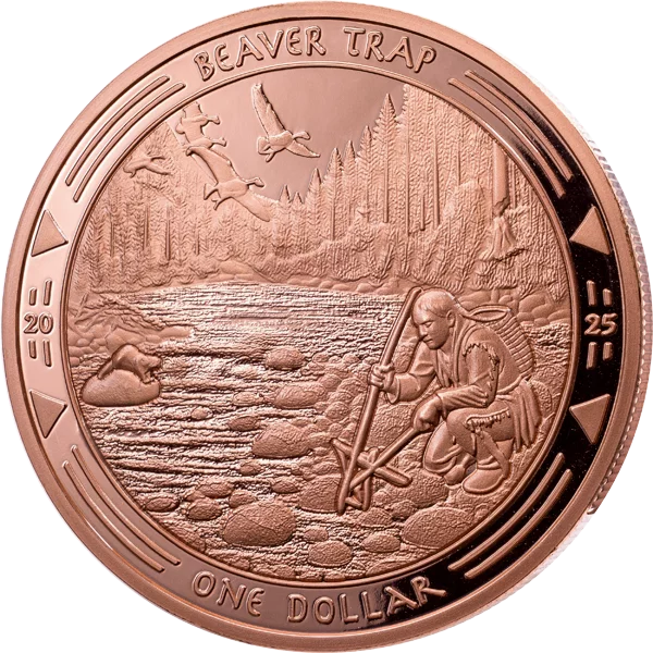 Pièce de 1 dollar Oglala-Lakota-Sioux Héritage des Sioux - Piège à roulettes 2025