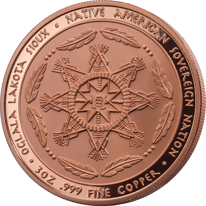 Pièce de 1 dollar Oglala-Lakota-Sioux Héritage des Sioux - Esprit de l'Aigle 2025