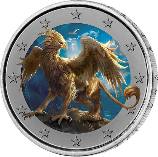 2 Euro Edition Artiste Griffon Fantastique Phosphorescent