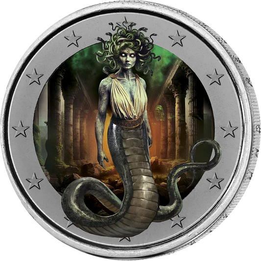 Édition Artiste 2 Euro Fantasy Medusa Phosphorescente
