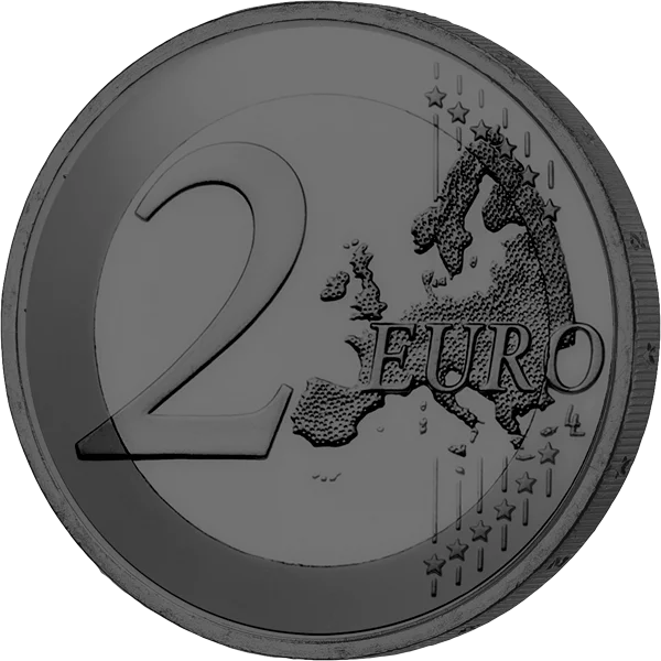 2 euros Slovaquie 100 ans du Championnat d'Europe de hockey sur glace 2025 Édition Énigme d'or