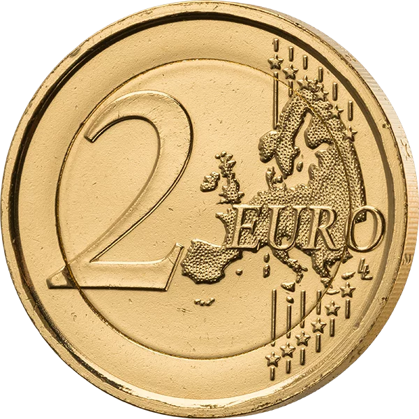 Pièce commémorative de 2 euros Italie Année Sainte 2025, édition premium entièrement plaquée or