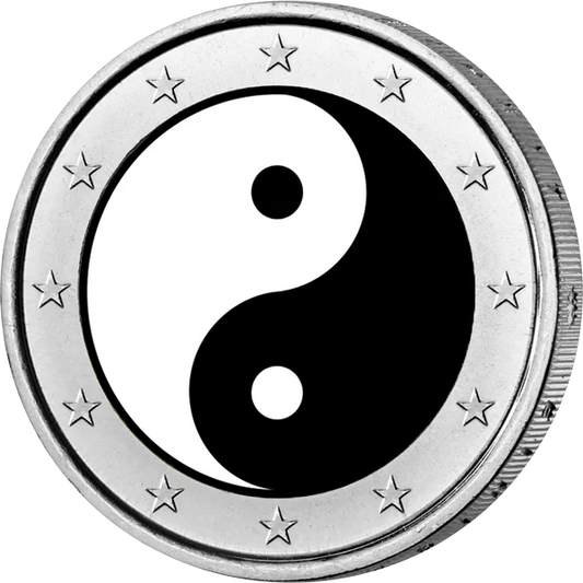 2 euros édition d'artiste Yin et Yang