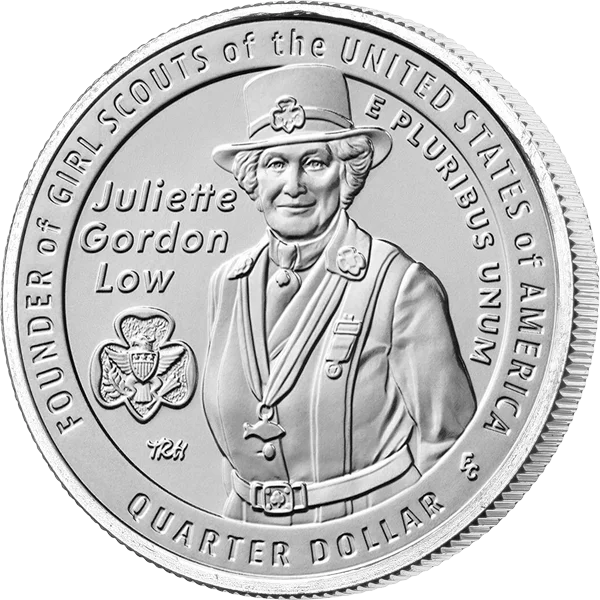 Pièce de 25 cents américains – Juliette Gordon Low 2025