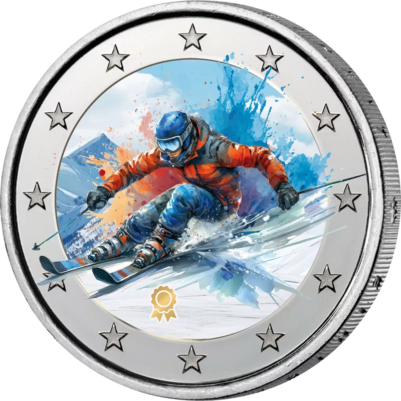 Édition Artiste 2 Euros Ski Sport