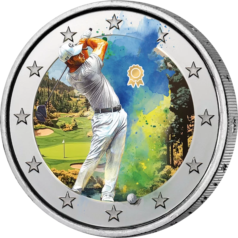Golf Sport Édition Artiste 2 euros