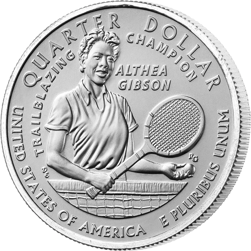 Pièce de 25 cents américains - Femme américaine Althea Gibson 2025