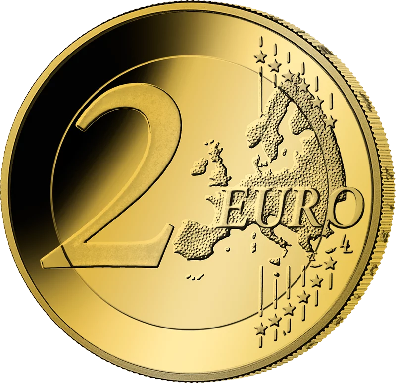 Édition spéciale artiste à 2 euros, 35 ans d'unité allemande 2025, entièrement plaquée or.
