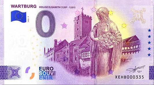 Billet de 0 euro BRD Wartburg - Sainte-Élisabeth 2024