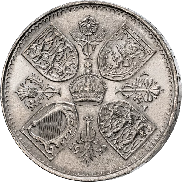 1 Couronne Grande-Bretagne Couronne de couronnement 1953