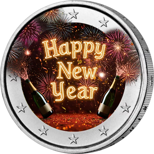 Édition Artiste 2 euros Bonne année 2026