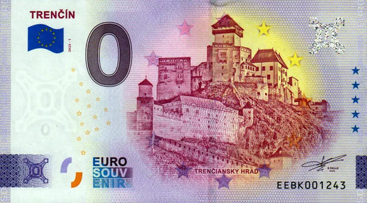 Billet de 0 euro Slovaquie Trenčín 2025