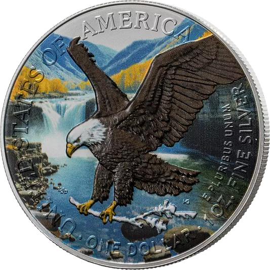 Pièce de 1 dollar américain Aigle 2026 Sélection Aigle Premium avec des couleurs