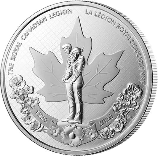 Pièce de 1 dollar canadien – 100e anniversaire de la Légion royale canadienne 2026