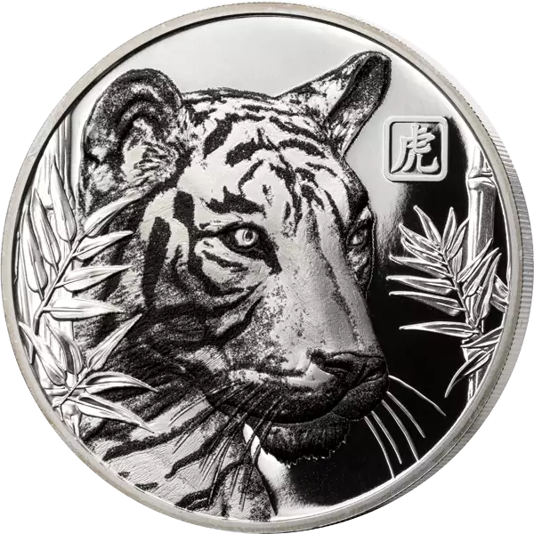 1 Dollar Nioué Tigre Blanc 2022