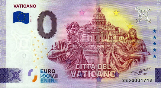 Billet de 0 euro, Italie, Vatican, 2025