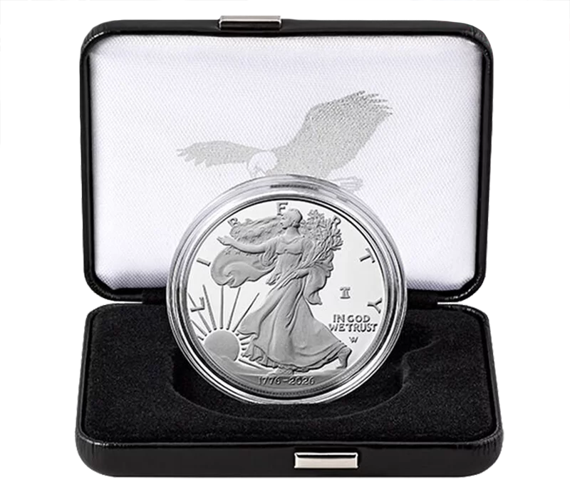 Pièce de 1 dollar américain American Eagle - 550e anniversaire des États-Unis (2026)