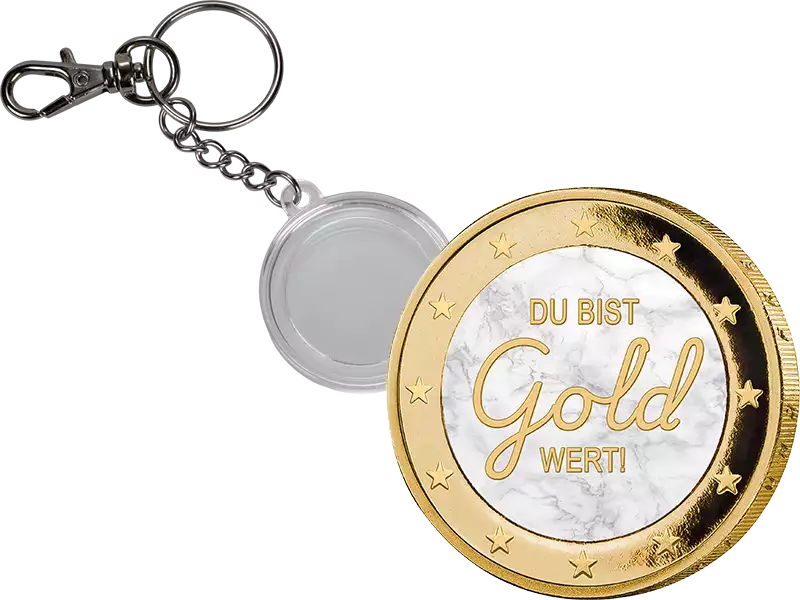 Édition Premium 2 € « Vous valez votre pesant d'or » avec porte-clés