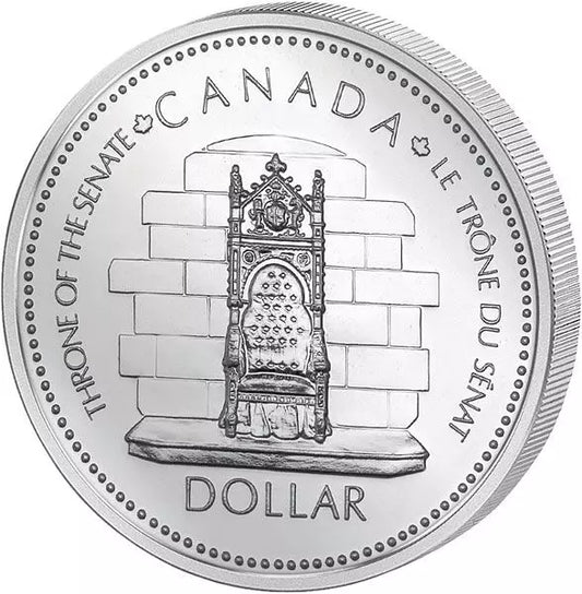 Pièce de 1 dollar canadien commémorant le jubilé d'argent de la reine Elizabeth II, 1977