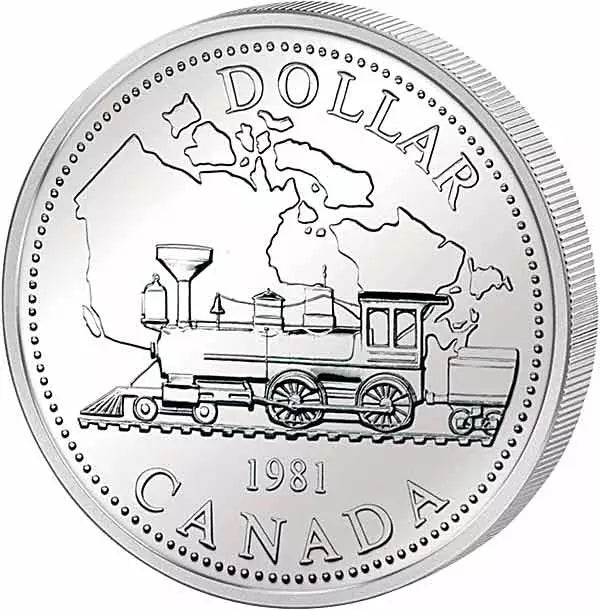 Billet de 1 dollar canadien du chemin de fer transcontinental de 1981