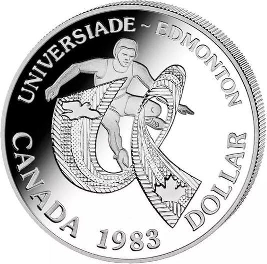 1 dollar canadien Universade Edmonton 1983