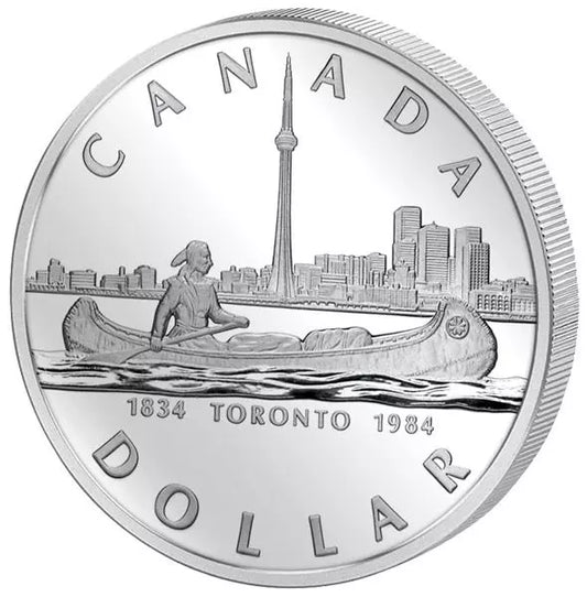 1 dollar canadien – 150 ans de Toronto – 1984
