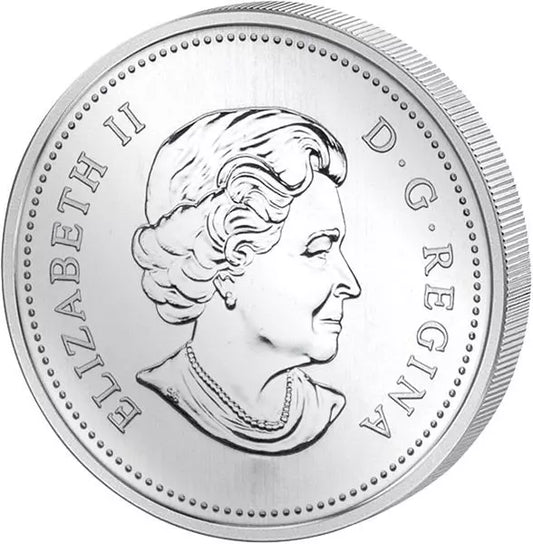 Pièce de 1 dollar canadien commémorant le 400e anniversaire du premier établissement français en 2004