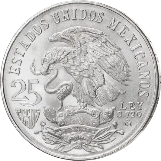25 pesos Mexique Danseurs mayas Jeux olympiques de Mexique 1968