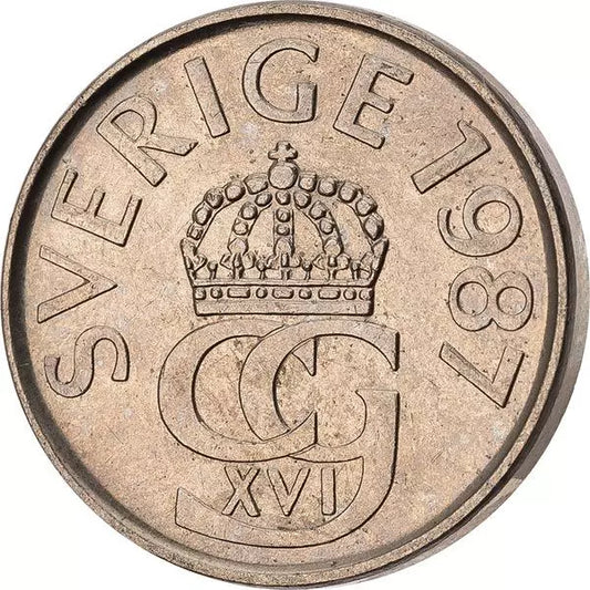 5 couronnes Suède Carl XVI Gustave 1976-1992