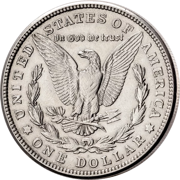 Pièce de 1 dollar américain de type Morgan Eagle, 1878-1899
