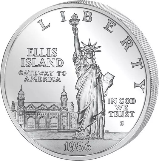 Pièce de 1 dollar américain Statue de la Liberté 1986