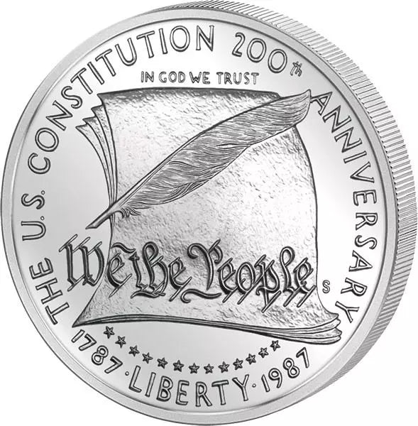 Pièce de 1 dollar américain commémorant le 200e anniversaire de la Constitution de 1987