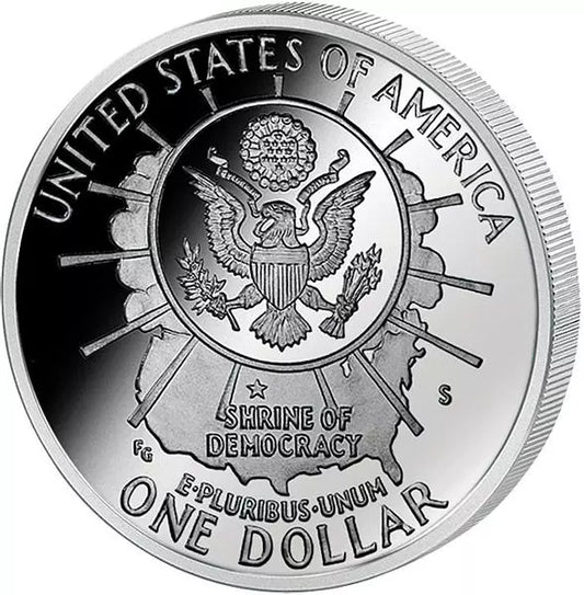Pièce de 1 dollar américain commémorant le 50e anniversaire du Mont Rushmore en 1991