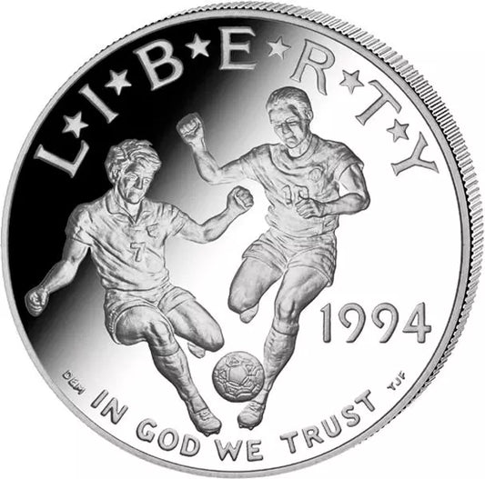 Pièce de 1 dollar commémorant la Coupe du monde de football des États-Unis de 1994