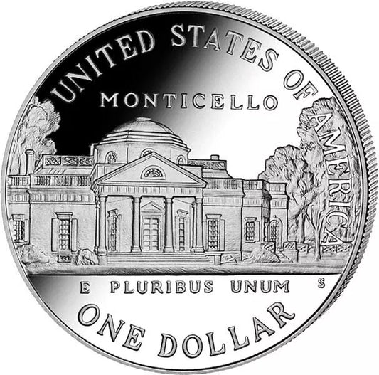 Pièce de 1 dollar américain Thomas Jefferson 1993