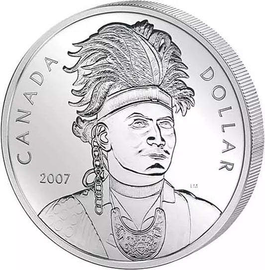 Pièce de 1 dollar canadien Chef indien 2007