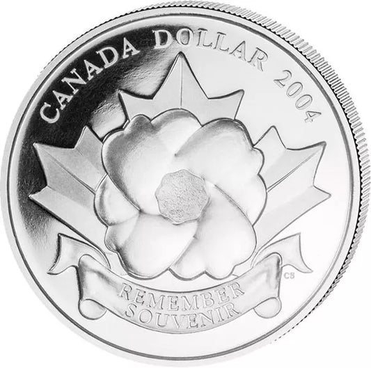 Pièce de 1 dollar canadien commémorant le 60e anniversaire du débarquement de Normandie (2004)