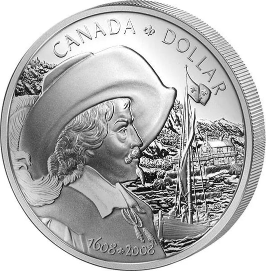 1 dollar canadien 400 ans du Québec 2008