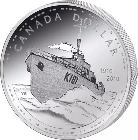 1 dollar canadien – 100 ans de la Marine royale canadienne – 2010