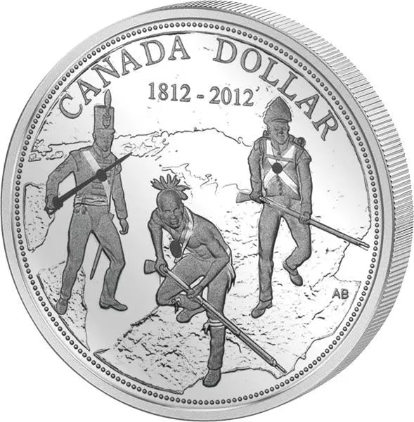 Pièce de 1 dollar canadien commémorant le 200e anniversaire de la guerre de 1812 (2012)
