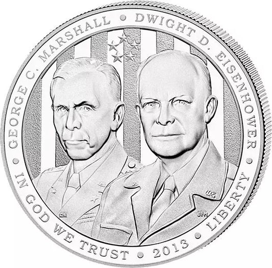 Pièce de 1 dollar américain Marshall Eisenhower 2013