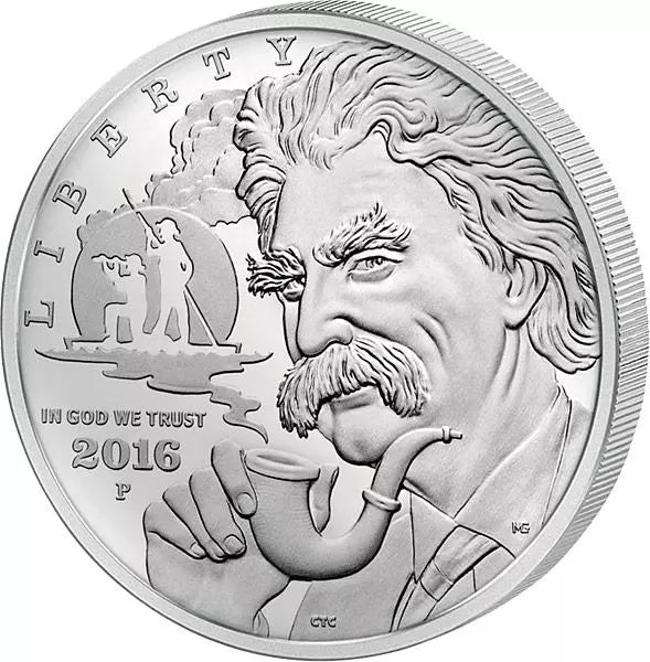 Pièce de 1 dollar américain Mark Twain 2016