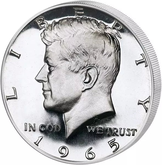 Pièce de 50 cents américains à l'effigie de John F. Kennedy (1965-1970)